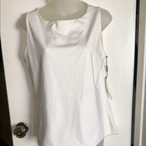 Calvin Klein White Tank Top with Classic Round Neck
